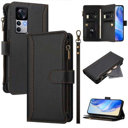 Magnetic Closure 9 Card Slots Zipper Leather Case with Hand Strap, For Xiaomi 13 Pro, For Xiaomi 13, For Xiaomi 12T / 12T Pro / Redmi K50 Ultra, For Xiaomi 12S Ultra