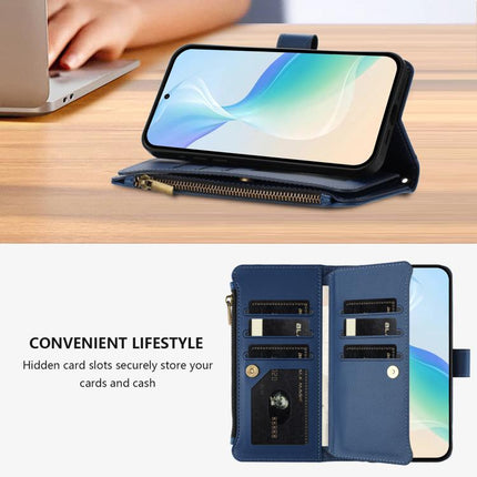 Magnetic Closure 9 Card Slots Zipper Leather Case with Hand Strap, For Xiaomi Poco X6 Pro, For Xiaomi 14 Ultra, For Xiaomi 14 Pro, For Xiaomi 14