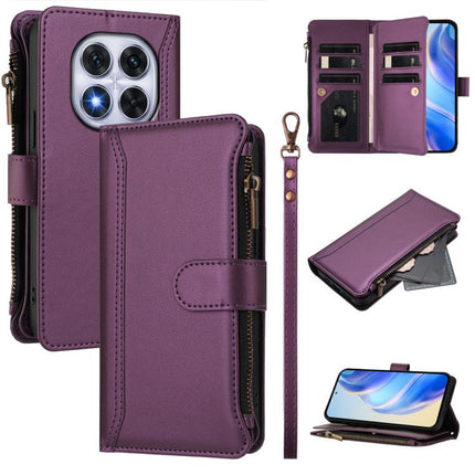 Magnetic Closure 9 Card Slots Zipper Leather Case with Hand Strap, For Xiaomi Poco M7 5G / C75 4G, For Xiaomi Poco X7, For Xiaomi 15 Ultra, For Xiaomi Poco X7 Pro