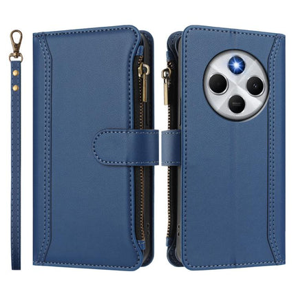 Magnetic Closure 9 Card Slots Zipper Leather Case with Hand Strap, For Xiaomi Poco M7 5G / C75 4G, For Xiaomi Poco X7, For Xiaomi 15 Ultra, For Xiaomi Poco X7 Pro