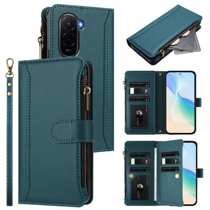 Magnetic Closure 9 Card Slots Zipper Leather Case with Hand Strap, For Xiaomi 17 Max 5G, For Xiaomi 17T Pro 5G, For Xiaomi Poco M7 4G 169mm, For Xiaomi 15T Pro 5G