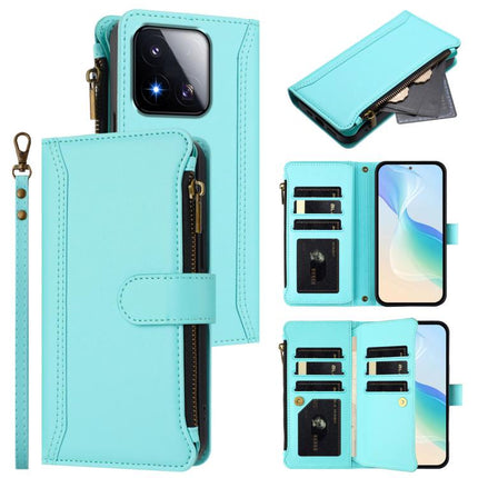 Magnetic Closure 9 Card Slots Zipper Leather Case with Hand Strap, For Xiaomi 17 Max 5G, For Xiaomi 17T Pro 5G, For Xiaomi Poco M7 4G 169mm, For Xiaomi 15T Pro 5G