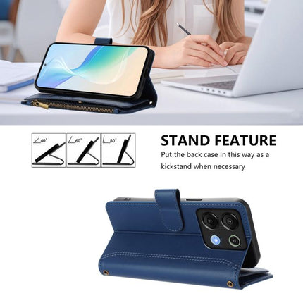 Magnetic Closure 9 Card Slots Zipper Leather Case with Hand Strap, For Umidigi G9 5G / Note 9 5G, For Umidigi Bison X20, For Umidigi Power 7 / Power 7S, For Umidigi Power 7 Max