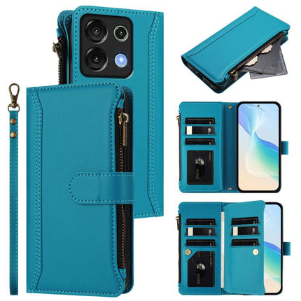 Magnetic Closure 9 Card Slots Zipper Leather Case with Hand Strap, For Umidigi G9 5G / Note 9 5G, For Umidigi Bison X20, For Umidigi Power 7 / Power 7S, For Umidigi Power 7 Max