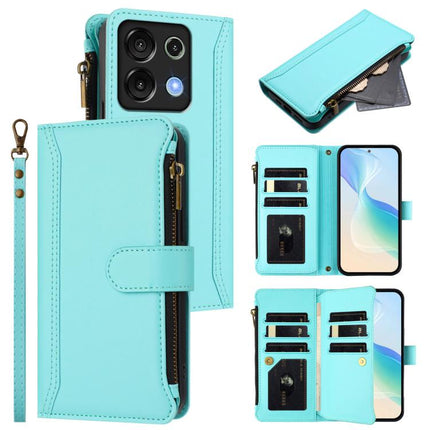 Magnetic Closure 9 Card Slots Zipper Leather Case with Hand Strap, For Umidigi G9 5G / Note 9 5G, For Umidigi Bison X20, For Umidigi Power 7 / Power 7S, For Umidigi Power 7 Max