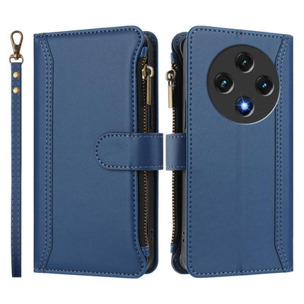 Magnetic Closure 9 Card Slots Zipper Leather Case with Hand Strap, For Umidigi G100, For Umidigi Note 100, For Umidigi Note 90, For Umidigi A15 / A15C / A15T