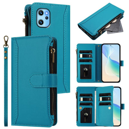 Magnetic Closure 9 Card Slots Zipper Leather Case with Hand Strap, For Umidigi G9 5G / Note 9 5G, For Umidigi Bison X20, For Umidigi Power 7 / Power 7S, For Umidigi Power 7 Max