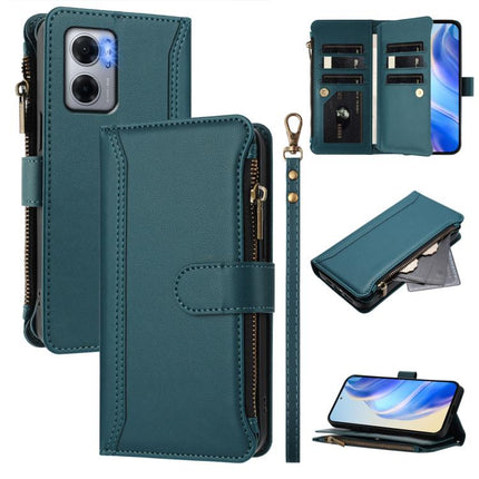 Magnetic Closure 9 Card Slots Zipper Leather Case with Hand Strap, For Redmi Note 12 Pro 5G Global / Poco X5 Pro, For Redmi Note 12 5G Global / Poco X5, For Redmi 10 5G / Note 11E / 11 Prime 5G, For Redmi Note 10 4G / Note 10S / Poco M5s