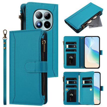 Magnetic Closure 9 Card Slots Zipper Leather Case with Hand Strap, For Redmi Turbo 5 Max 5G/Poco X8 Pro Max 5G, For Redmi Turbo 5 5G Global/Poco X8 Pro 5G, For Redmi Note 15 Pro+ 5G Global 163.3mm, For Redmi Note 15 4G / 5G Global 164mm
