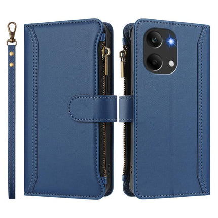 Magnetic Closure 9 Card Slots Zipper Leather Case with Hand Strap, For Redmi Turbo 5 Max 5G/Poco X8 Pro Max 5G, For Redmi Turbo 5 5G Global/Poco X8 Pro 5G, For Redmi Note 15 Pro+ 5G Global 163.3mm, For Redmi Note 15 4G / 5G Global 164mm
