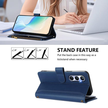 Magnetic Closure 9 Card Slots Zipper Leather Case with Hand Strap, For Realme C65 4G Global, For Realme C55 4G Global / Narzo N55, For Realme C33 2022 Global / C33 2023 Global, For Realme 10T 5G / 10S 5G