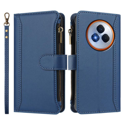 Magnetic Closure 9 Card Slots Zipper Leather Case with Hand Strap, For Realme Narzo 80 Pro, For Realme Narzo 80X, For Realme P3 Ultra 5G  Global, For Realme P3 5G Global
