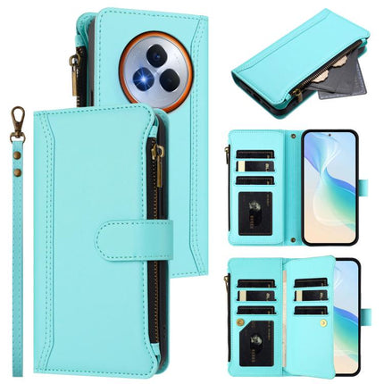 Magnetic Closure 9 Card Slots Zipper Leather Case with Hand Strap, For Realme Narzo 80 Pro, For Realme Narzo 80X, For Realme P3 Ultra 5G  Global, For Realme P3 5G Global
