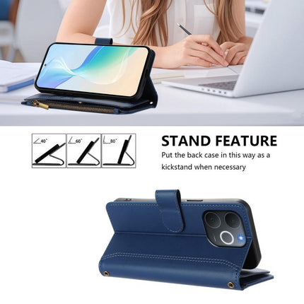Magnetic Closure 9 Card Slots Zipper Leather Case with Hand Strap, For Realme C71 4G India, For Realme C85 5G / 15x 5G India, For Realme P4 Pro 5G, For Realme P4 5G