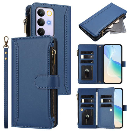 Magnetic Closure 9 Card Slots Zipper Leather Case with Hand Strap, For Realme C71 4G India, For Realme C85 5G / 15x 5G India, For Realme P4 Pro 5G, For Realme P4 5G