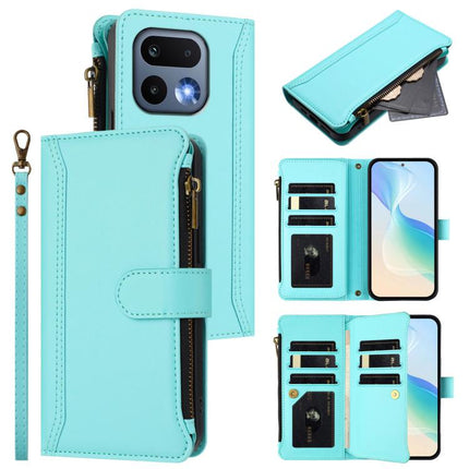Magnetic Closure 9 Card Slots Zipper Leather Case with Hand Strap, For Realme 16 5G Global, For Realme 16 Pro+ 5G Global, For Realme 16 Pro 5G Global, For Realme P4x 5G