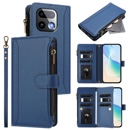 Magnetic Closure 9 Card Slots Zipper Leather Case with Hand Strap, For Realme 16 5G Global, For Realme 16 Pro+ 5G Global, For Realme 16 Pro 5G Global, For Realme P4x 5G