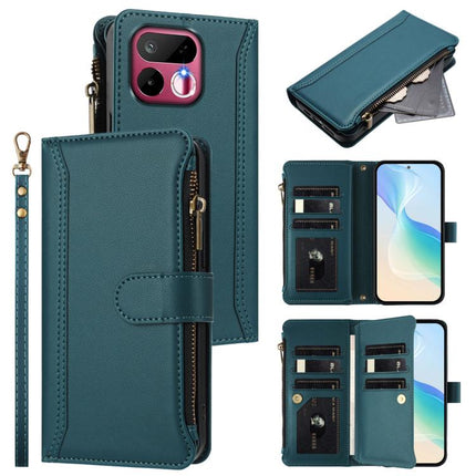 Magnetic Closure 9 Card Slots Zipper Leather Case with Hand Strap, For Realme 16T 5G Global, For Realme C83 5G India/C85 5G, For Realme P4 Power 5G, For Realme Note 80 4G Global