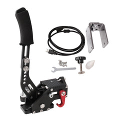 Car Universal USB Horizontal Drift Rally Racing Handbrake Lever Professional Gaming Peripherals for Racing Games G25/27/29 T500, HB031-BK