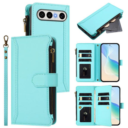 Magnetic Closure 9 Card Slots Zipper Leather Case with Hand Strap, For vivo X300 FE 5G Zeiss/S50 Pro Mini 5G, For vivo X300s, For vivo Y21 5G 2026 Global / Y05 4G, For vivo V70 FE 5G
