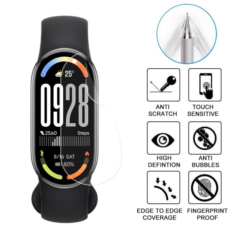5pcs xDfind Soft Hydrogel Film Full Cover Front Protector, For Xiaomi Smart Band 10, For Xiaomi Redmi Watch 5, For Xiaomi Smart Band 9 Pro, For Xiaomi Redmi Watch 5 Lite, For Xiaomi Redmi Watch 5 Active, For Xiaomi Smart Band 9 NFC���������������������...
