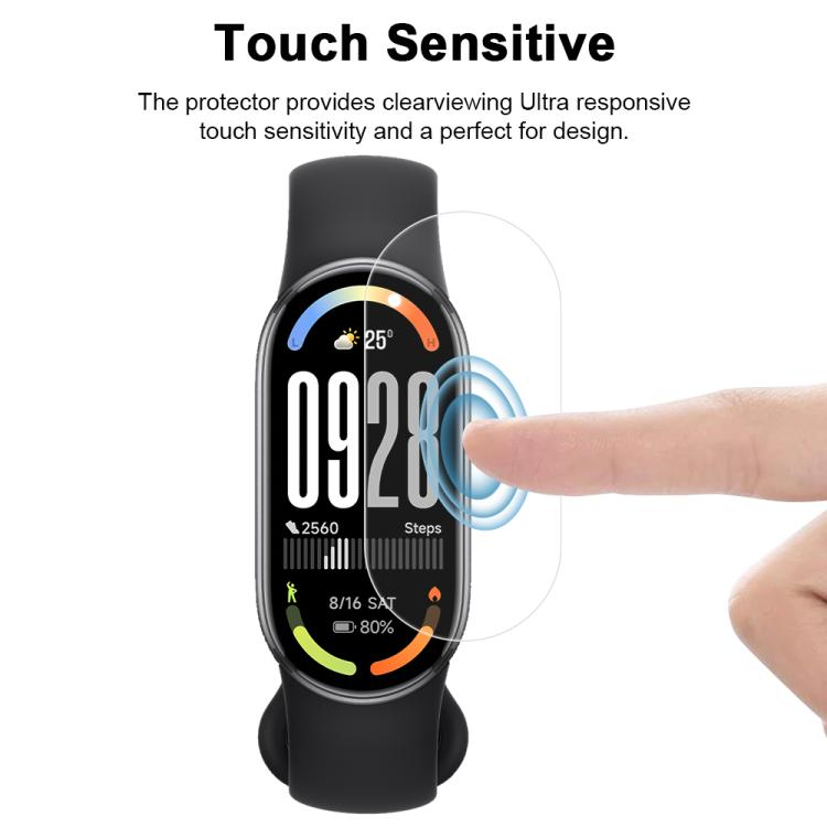 5pcs xDfind Soft Hydrogel Film Full Cover Front Protector, For Xiaomi Smart Band 10, For Xiaomi Redmi Watch 5, For Xiaomi Smart Band 9 Pro, For Xiaomi Redmi Watch 5 Lite, For Xiaomi Redmi Watch 5 Active, For Xiaomi Smart Band 9 NFC���������������������...