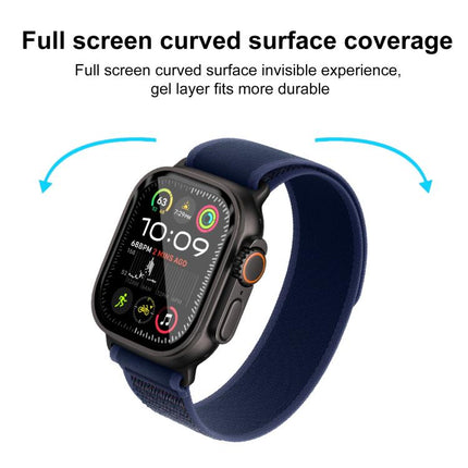2pcs xDfind Curved 3D Composite Material Soft Film Screen Protector, For Apple Watch Ultra 4 / 3 / 2 / 1 49mm, For Apple Watch Series 6&SE&5&4 44mm, For Apple Watch Series 6&SE&5&4 40mm, For Apple Watch Series 11 / 10 46mm                              ...