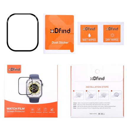 2pcs xDfind Curved 3D Composite Material Soft Film Screen Protector, For Apple Watch Ultra 4 / 3 / 2 / 1 49mm, For Apple Watch Series 6&SE&5&4 44mm, For Apple Watch Series 6&SE&5&4 40mm, For Apple Watch Series 11 / 10 46mm                              ...