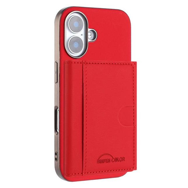 Solid Color Horizontal Magnetic Card Bag RFID MagSafe Phone Case, For iPhone 16 Pro Max, For iPhone 16 Pro, For iPhone 16 Plus, For iPhone 16