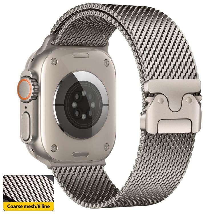 xDfind Umbrella Buckle Think Mesh Milanese Stainless Steel Watch Band, Think Mesh