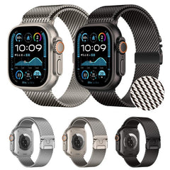 xDfind Umbrella Buckle Think Mesh Milanese Stainless Steel Watch Band, Think Mesh