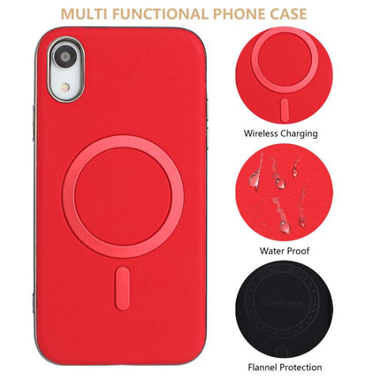 Solid Color Plating MagSafe Full Coverage Phone Case, For iPhone XR, For iPhone 8 Plus / 7 Plus, For iPhone 8 / 7 / 6