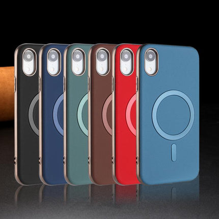 Solid Color Plating MagSafe Full Coverage Phone Case, For iPhone XR, For iPhone 8 Plus / 7 Plus, For iPhone 8 / 7 / 6