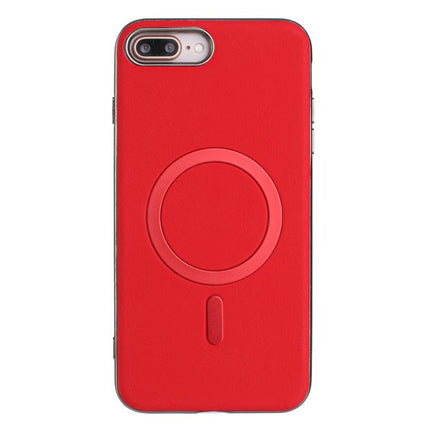 Solid Color Plating MagSafe Full Coverage Phone Case, For iPhone XR, For iPhone 8 Plus / 7 Plus, For iPhone 8 / 7 / 6
