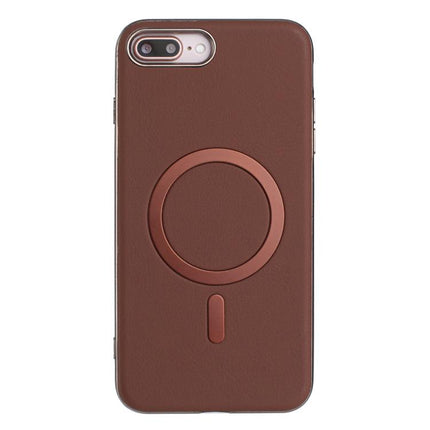 Solid Color Plating MagSafe Full Coverage Phone Case, For iPhone XR, For iPhone 8 Plus / 7 Plus, For iPhone 8 / 7 / 6