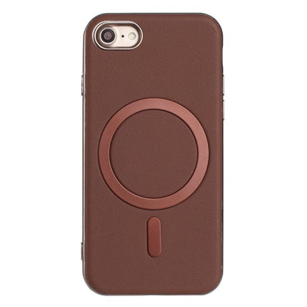 Solid Color Plating MagSafe Full Coverage Phone Case, For iPhone XR, For iPhone 8 Plus / 7 Plus, For iPhone 8 / 7 / 6