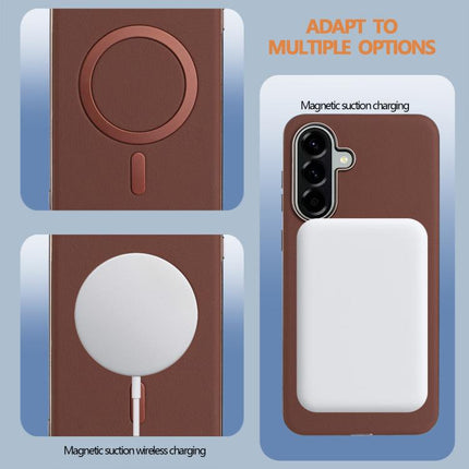 Solid Color Plating MagSafe Full Coverage Phone Case, For Samsung Galaxy A25, For Samsung Galaxy A55