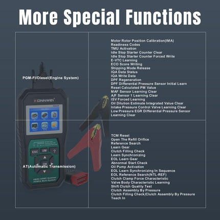 KONNWEI KW420 2.8 inch Color Screen Car OBD2 Fault Diagnostic Scan Tool for Honda, KW420