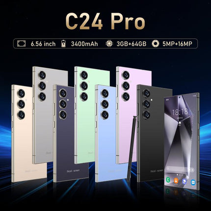 C24 Pro / S3-3, 3GB+64GB, 6.56 inch Android 10 MTK6739 Quad Core, Network: 4G, Dual SIM, EU Plug, US Plug, UK Plug