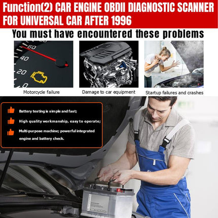 KONNWEI KW470 2.8 inch Color Screen Car OBD2 Fault Diagnostic Scan Tool for Ford, KW470