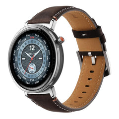 xDfind  Flat Crazy Horse Leather Pin Buckle Watch Band