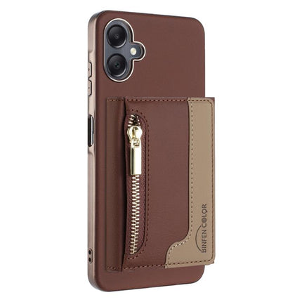 Zipper Horizontal Magnetic Card Bag RFID MagSafe Phone Case, For Samsung Galaxy A06, For Samsung Galaxy A56, For Samsung Galaxy A26, For Samsung Galaxy A36