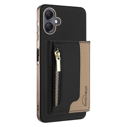 Zipper Horizontal Magnetic Card Bag RFID MagSafe Phone Case, For Samsung Galaxy A06, For Samsung Galaxy A56, For Samsung Galaxy A26, For Samsung Galaxy A36