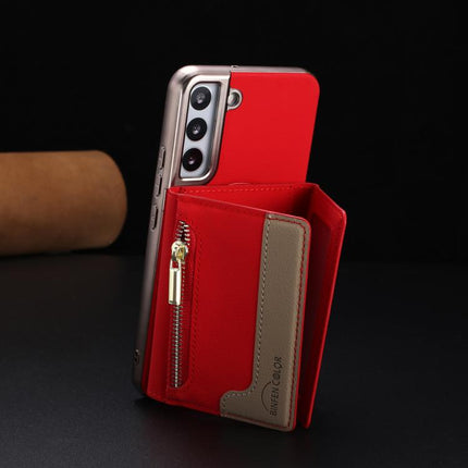 Zipper Horizontal Magnetic Card Bag RFID MagSafe Phone Case, For Samsung Galaxy S25 5G, For Samsung Galaxy S25+ 5G, For Samsung Galaxy S25 Ultra 5G, For Samsung Galaxy S24 FE 5G