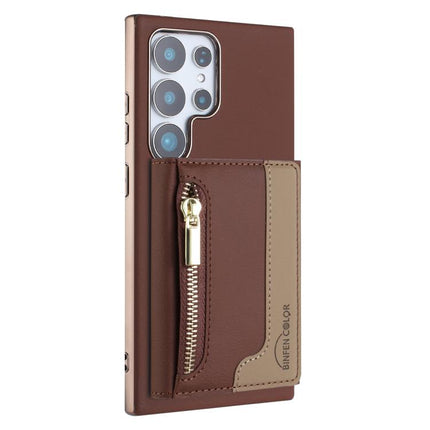 Zipper Horizontal Magnetic Card Bag RFID MagSafe Phone Case, For Samsung Galaxy S25 5G, For Samsung Galaxy S25+ 5G, For Samsung Galaxy S25 Ultra 5G, For Samsung Galaxy S24 FE 5G