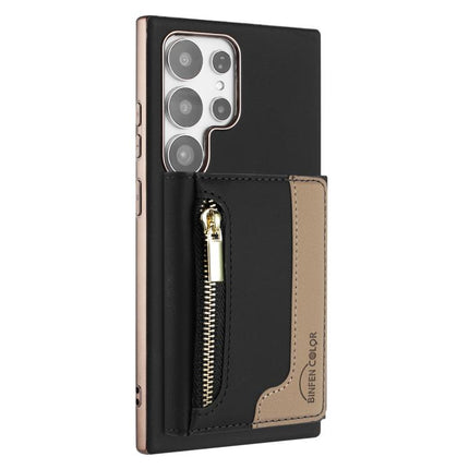 Zipper Horizontal Magnetic Card Bag RFID MagSafe Phone Case, For Samsung Galaxy S25 5G, For Samsung Galaxy S25+ 5G, For Samsung Galaxy S25 Ultra 5G, For Samsung Galaxy S24 FE 5G