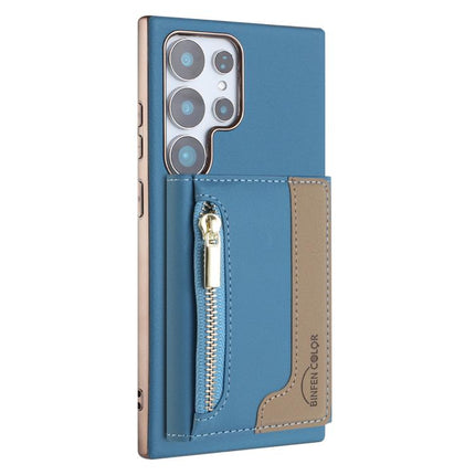 Zipper Horizontal Magnetic Card Bag RFID MagSafe Phone Case, For Samsung Galaxy S24 Ultra 5G, For Samsung Galaxy S24+ 5G, For Samsung Galaxy S24 5G, For Samsung Galaxy S23 Ultra 5G