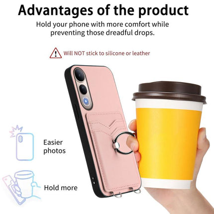 R20 Ring Card Holder Phone Case, For vivo V50 Lite 4G, For vivo Y39 5G / Y300i