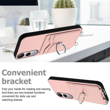 R20 Ring Card Holder Phone Case, For vivo V50 Lite 4G, For vivo Y39 5G / Y300i