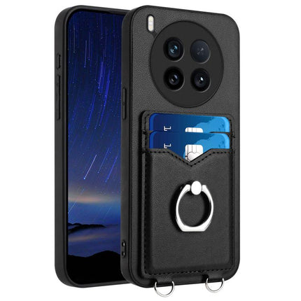 R20 Ring Card Holder Phone Case, For vivo X200s, For vivo Y29 4G / T4x / Y300t, For vivo V50 / V50e, For vivo X200 Ultra